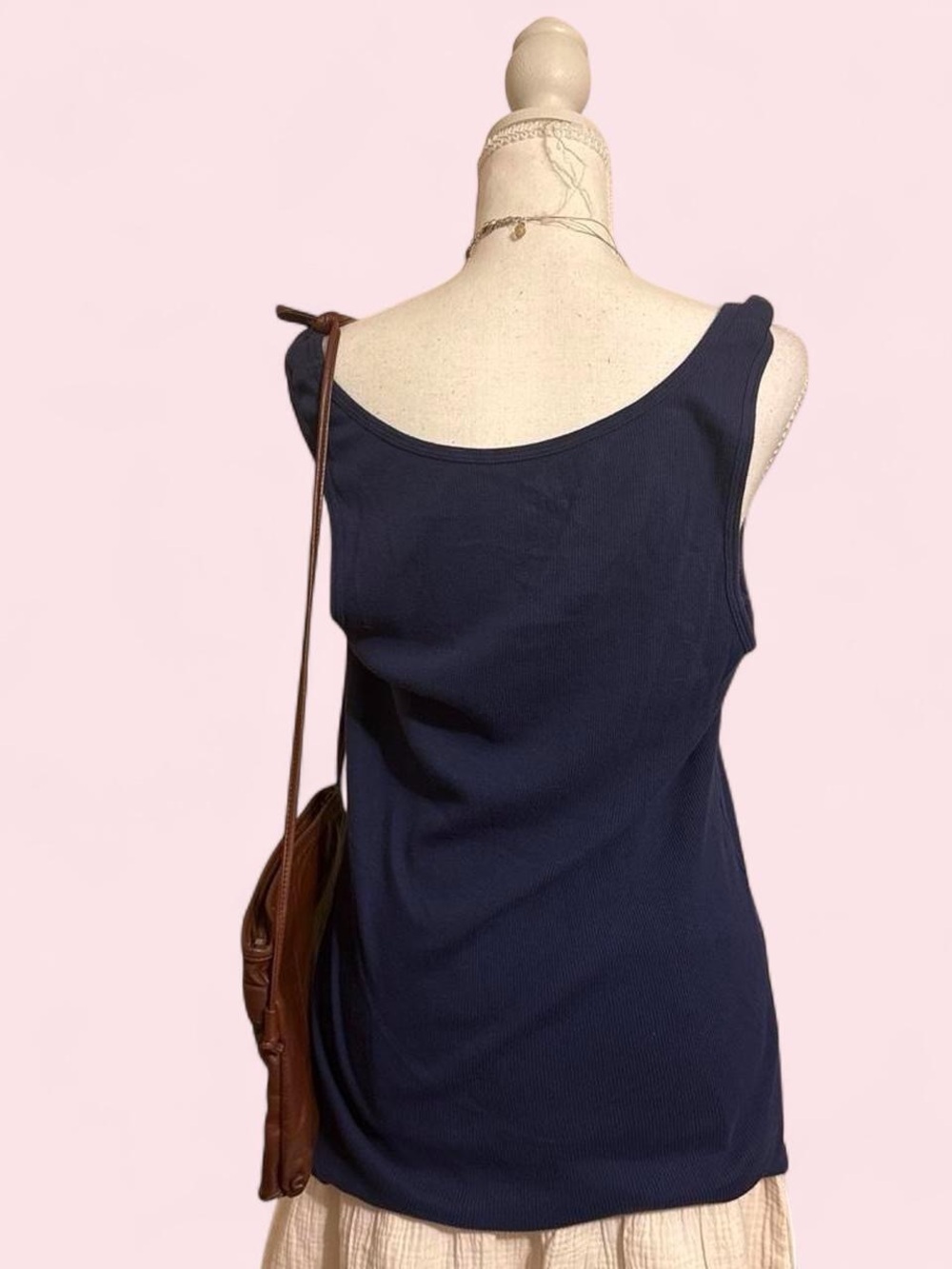 Floral Navy Tank - Picture 3 of 4